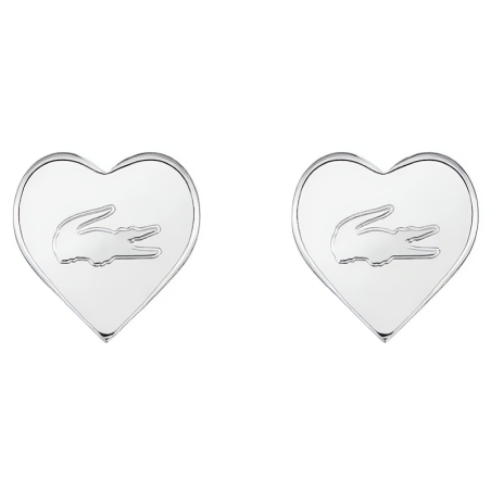 Originální náušnice Srdce s krokodýlem 2040421 Lacoste