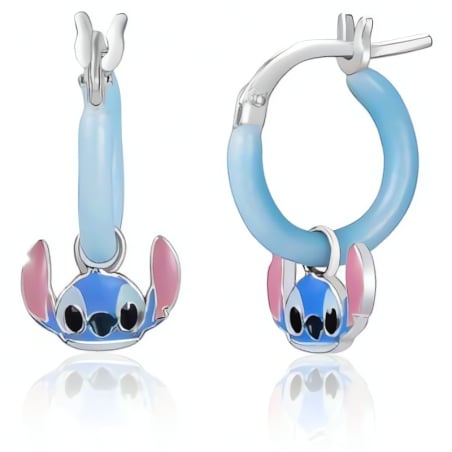 Stříbrné kruhy s přívěsky 2v1 Stitch Mini ES00100SL.CS Disney