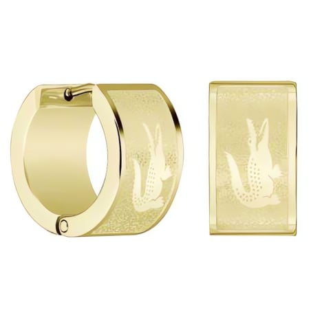 Pozlacené kruhové náušnice Backhand 2040436 Lacoste