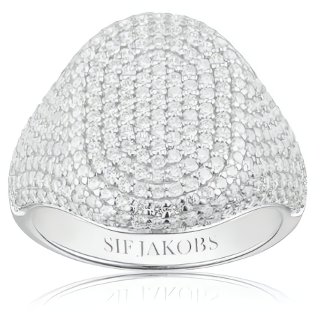 Výrazný stříbrný prsten s kubickými zirkony Capizzi SJ-R42240-CZ Sif Jakobs / Obvod: 50 mm - 50 mm