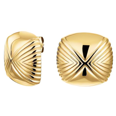 Slušivé pozlacené náušnice JEESG-J962 Rosefield