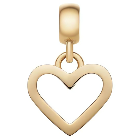 Srdíčkový přívěsek z pozlacené oceli Charms DW00400433 Daniel Wellington