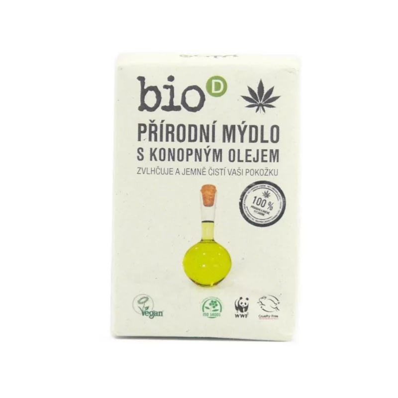 Mýdlo s konopným olejem Bio - D - 95 g Mýdlo s konopným olejem Bio - D - 95 g
