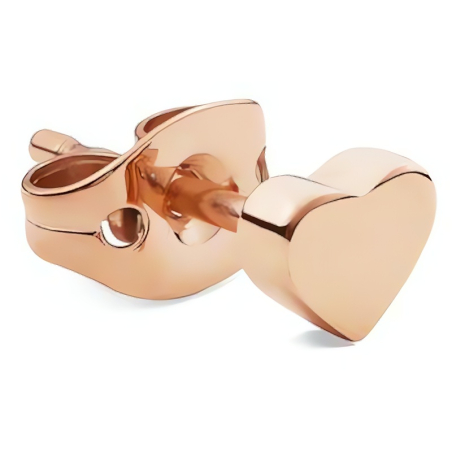 Bronzová single náušnice Srdíčko DW00400857 Daniel Wellington