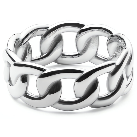 Elegantní ocelový prsten Chunky Chain DW0040084 Daniel Wellington / Obvod: 54 mm - 54 mm