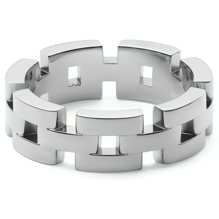 Půvabný ocelový prsten 3-Link DW0040102 Daniel Wellington / Obvod: 52 mm - 52 mm