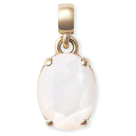 Půvabný pozlacený přívěsek s perletí Mother of Pearl DW00401461 Daniel Wellington