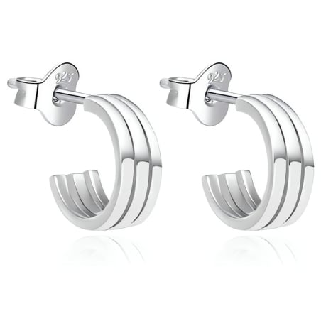 Minimalistické kruhové náušnice AGT-E190P Agato