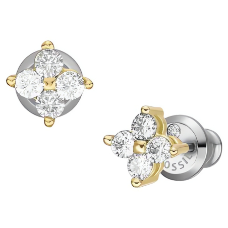 Jemné pozlacené náušnice pecky Hazel JOF00997710 Fossil