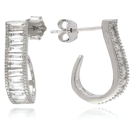 Slušivé visací náušnice ze stříbra E0002592 Moiss