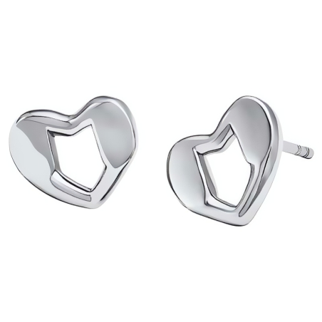 Srdíčkové stříbrné náušnice Kors Love MKC1779040 Michael Kors