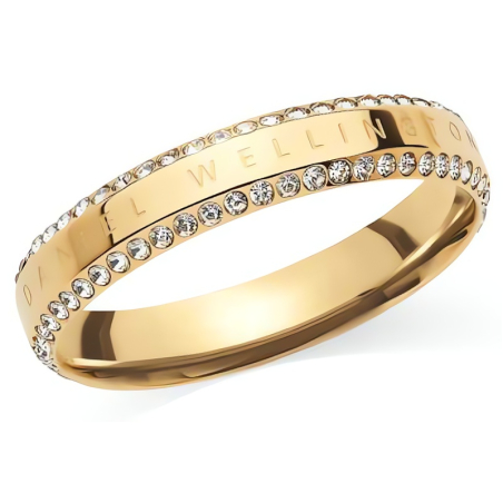 Oslnivý pozlacený prsten s kubickými zirkony Classic Aura DW004015 Daniel Wellington / Obvod: 50 mm - 50 mm
