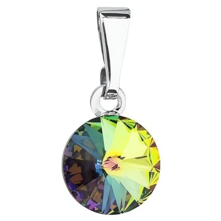 Moderní přívěsek s zeleným krystalem Swarovski 54018.5 vitrail medium Evolution Group