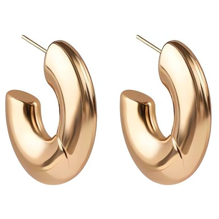 Výrazné pozlacené kruhy Drift MCE250344G Marc Malone