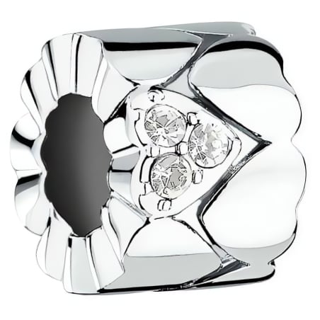 Ocelový korálek Srdíčko s krystaly Drops SCZ1400 Morellato