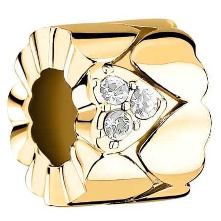 Pozlacený korálek Srdíčko s krystaly Drops SCZ1401 Morellato