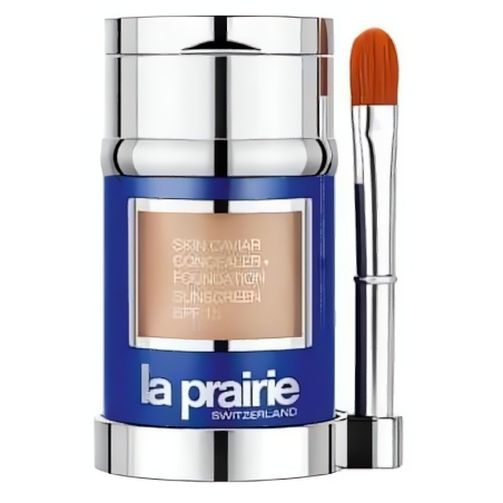 Luxusní tekutý make-up s korektorem SPF 15 (Skin Caviar Concealer Foundation) 30 ml + La Prairie / Odstín: Creme Peche - 2 g
