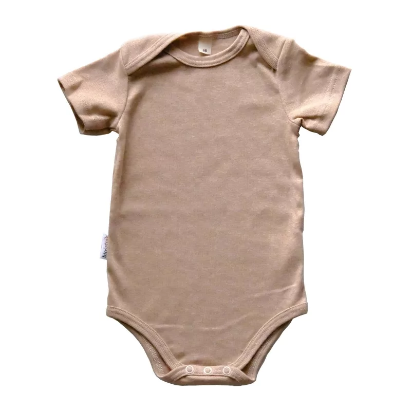 Body cappuccino s krátkým rukávem Biošatník - 1 ks, 74 cm Body cappuccino s krátkým rukávem Biošatník - 1 ks, 74 cm