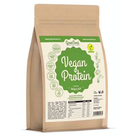 Nutrition Vegan protein příchuť vanilka Greenfood - 750 g
