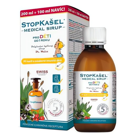 StopKašel Medical sirup od 1 roku 200 ml + 100 ml ZDARMA Simply You