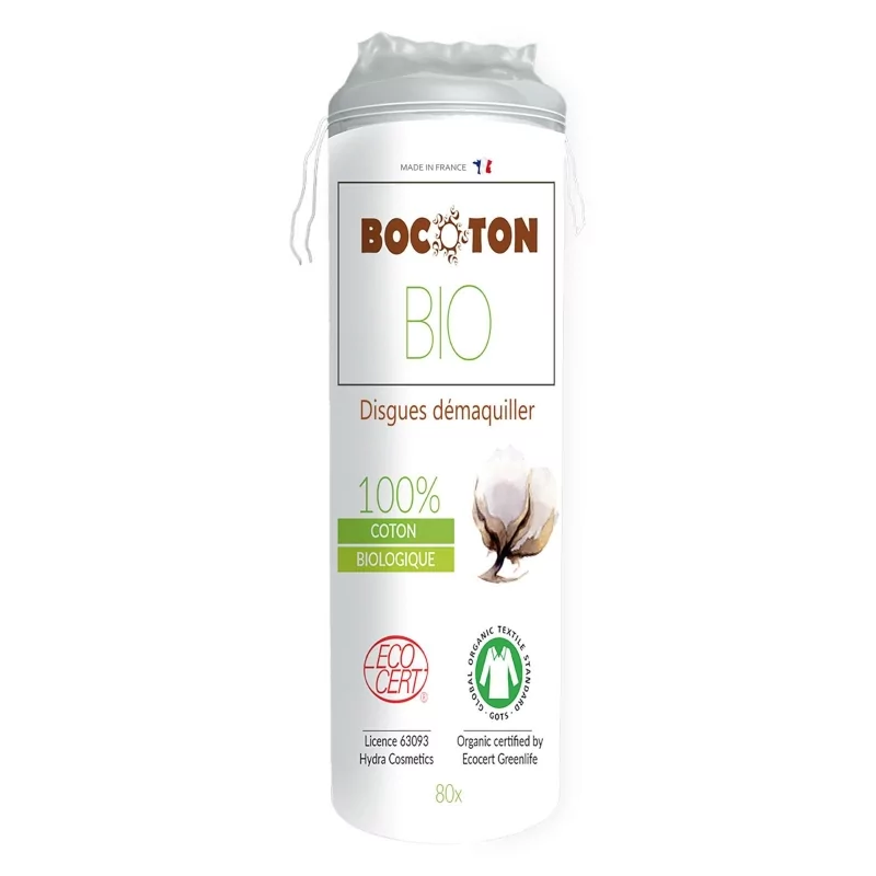 Odličovací tampony z BIObavlny (clasic cotton pads) Bocoton - 80 ks