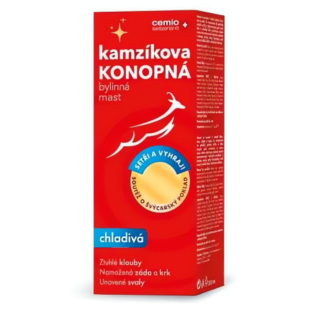 Kamzíkova konopná mast chladivá 200 ml + soutěž Cemio