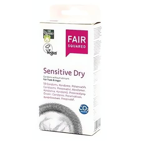 Fair Squared Kondom Sensitive Dry (10 ks) - veganské a fair trade