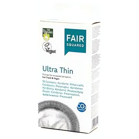 Fair Squared Kondom Ultra Thin (10 ks) - veganské a fair trade