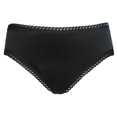Anaé by Ecodis Menstruační kalhotky Panty na střední menstruaci - černé XL - z certifikované biobavlny