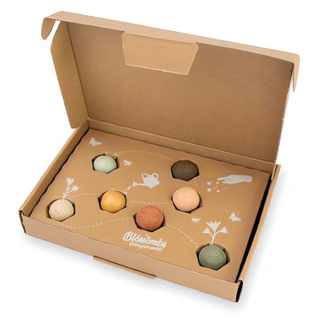 Blossombs Semínkové bomby - Dárková sada menší (7 ks) - originální a praktický dárek v jednom