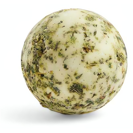 Velvety Koupelová bomba s konopným olejem - Pačule & grapefruit (50 g) - jemně šumí a vyživí pokožku