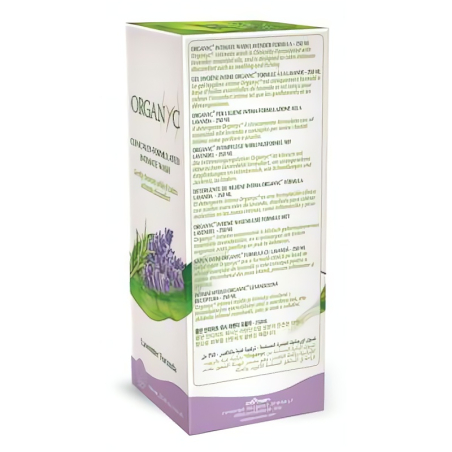 Organyc Gel pro intimní hygienu BIO - Levandule (250 ml) - pro citlivou pokožku