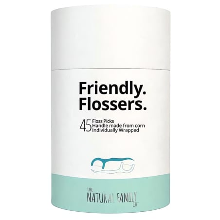 Jack n' Jill NFco. Zubní nitě v mečíku s párátkem Friendly Flossers (45 ks) - s mátovou příchutí