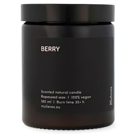 Mulieres Vonná svíčka ve skle - lesní ovoce (180 ml) - až 35 hodin hoření