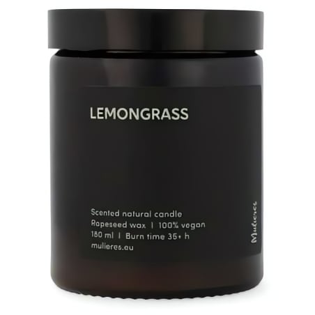 Mulieres Vonná svíčka ve skle - citronová tráva (180 ml) - až 35 hodin hoření