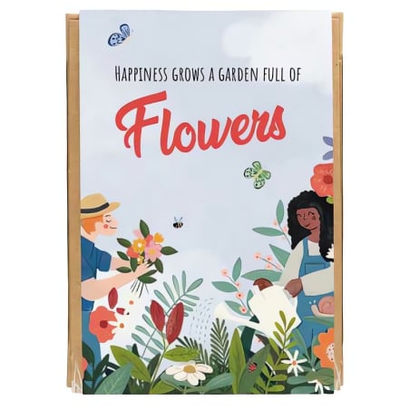 Blossombs Semínkové bomby - Dárková sada mini - Šťastná zahrada (4 ks) - darujte květinu jinak