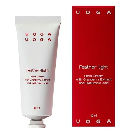 Uoga Uoga Vyživující krém na ruce Feather-light s brusinkami BIO (40 ml) - pro suchou a namáhanou pokožku