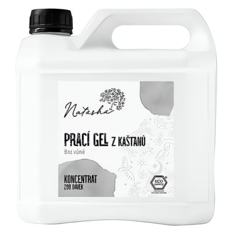Natasha Prací gel z kaštanů bez vůně - koncentrát 3 l - i pro tu nejcitlivější pokožku
