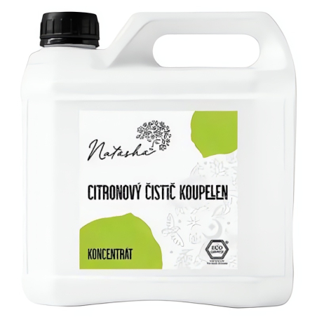 Natasha Citronový čistič koupelen - koncentrát 3 l - na silné usazeniny vodního kamene