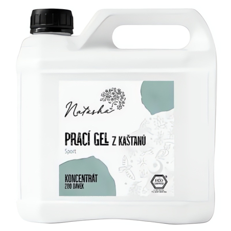Natasha Prací gel z kaštanů Sport - koncentrát 100 ml - 33 pracích dávek v 500 ml