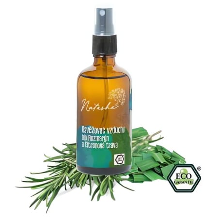 Natasha Osvěžovač vzduchu - Rozmarýn a citronová tráva (100 ml) - pro lepší koncentraci