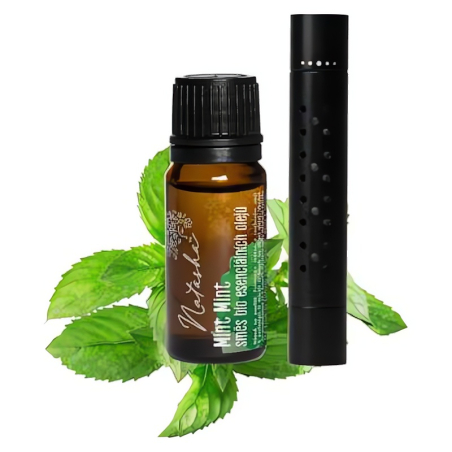 Natasha Sada Difuzér do auta + olej Mint Mint - včetně 3 bavlněných polštářků