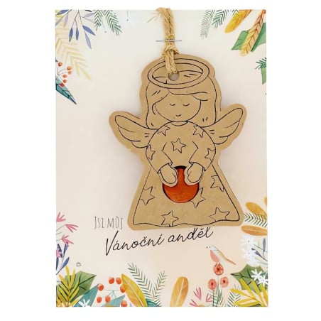 Blossombs Semínková bomba - Vánoční ozdoba - Vánoční anděl (1 ks) - krásná vánoční drobnůstka