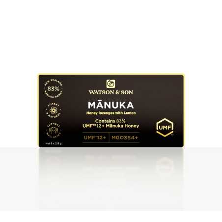Manukový med Pastilky Lemon UMF 12+ MGO 354+, 8x2,8g
