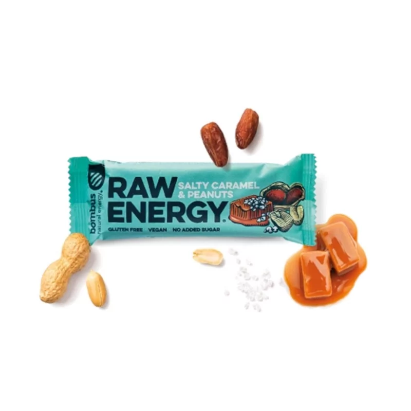 Raw energy (Salty caramel & peanuts) Bombus - 50 g Raw energy (Salty caramel & peanuts) Bombus - 50 g