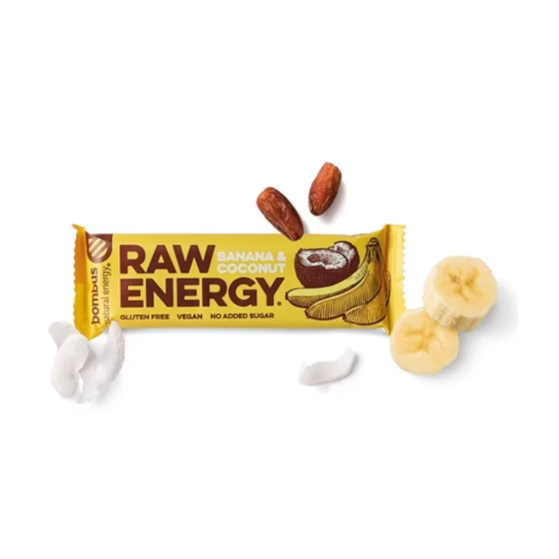 Raw energy (Banana & coconut) Bombus - 50 g Raw energy (Banana & coconut) Bombus - 50 g