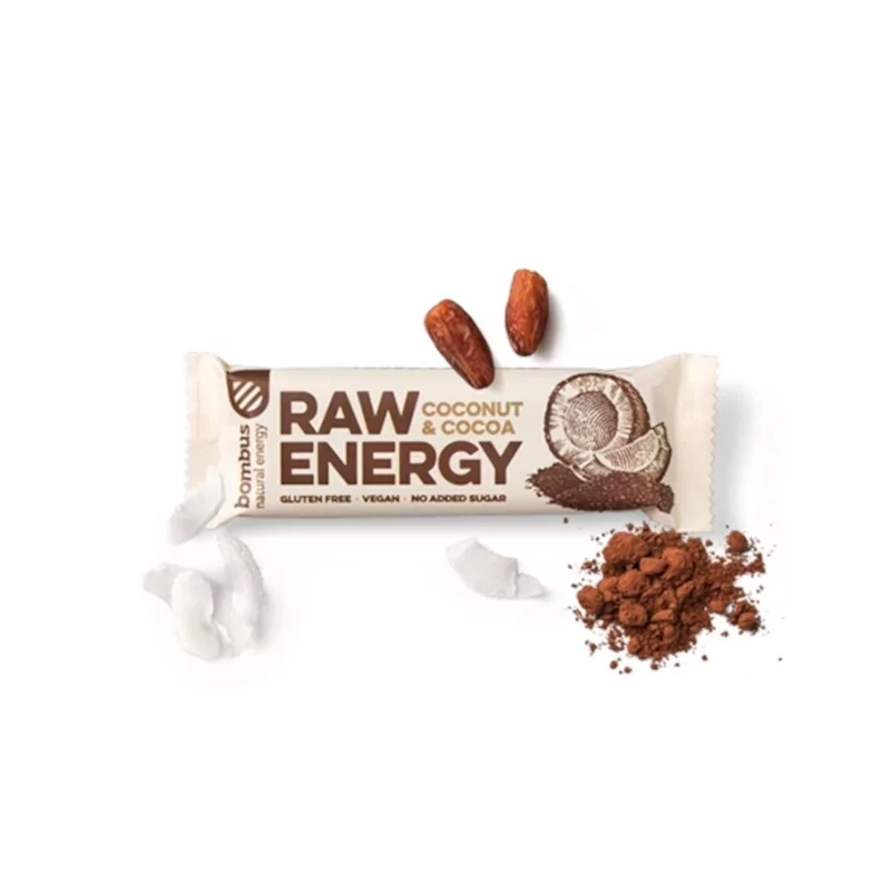 Raw energy (Cocoa + coconut) Bombus - 50 g Raw energy (Cocoa + coconut) Bombus - 50 g