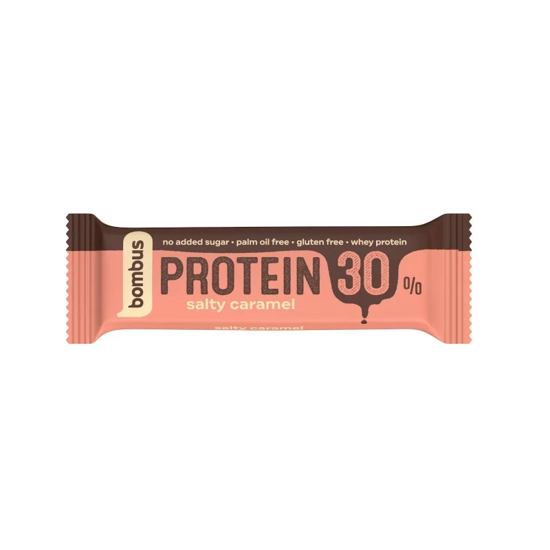 Tyčinka slaný karamel (protein 30%) Bombus - 50 g Tyčinka slaný karamel (protein 30%) Bombus - 50 g