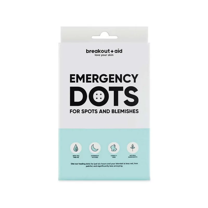 Náplasti na lokální ošetření akné s tea tree Breakout+aid - 72 ks