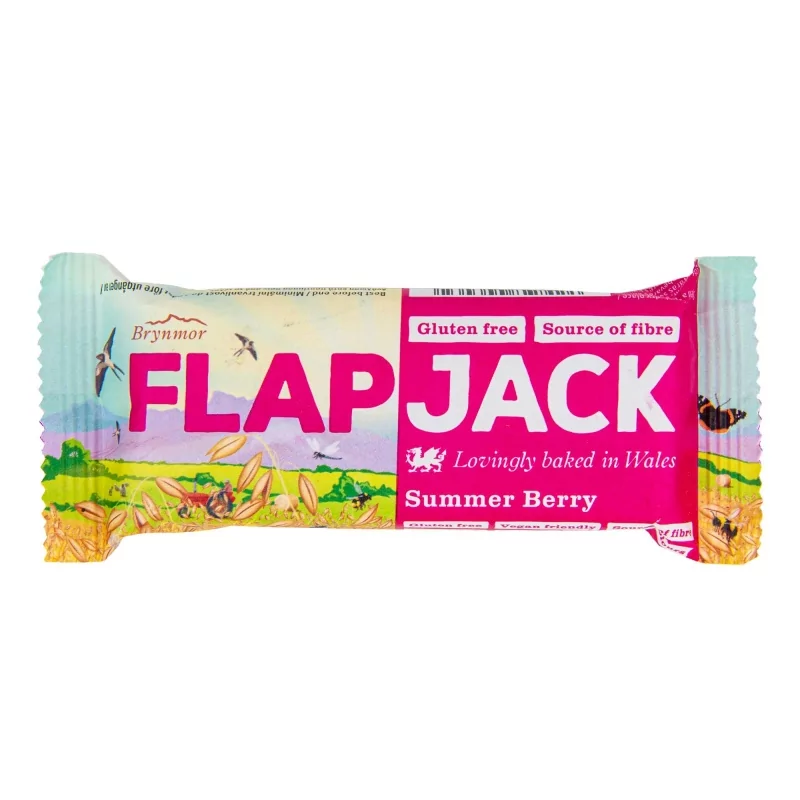 Flapjack ovesný malina - jahoda bezlepkový Brynmor - 80 g Flapjack ovesný malina - jahoda bezlepkový Brynmor - 80 g